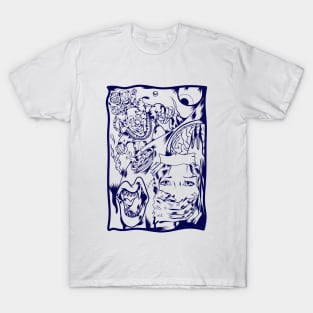 Dope scary night time story graffiti illustration T-Shirt